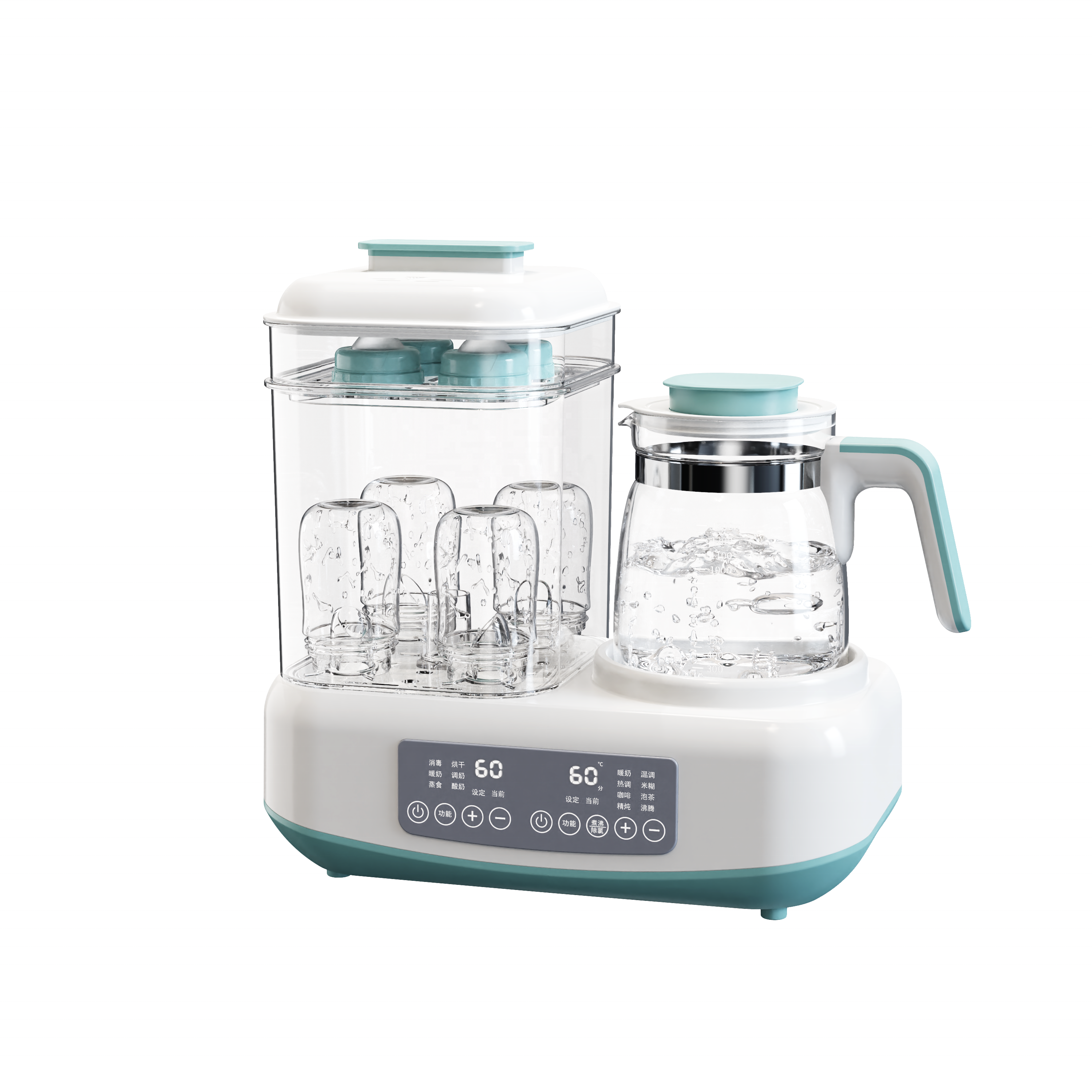 Wholesales 2 IN 1 Baby bottle milk warmer electric kettle with sterilizer and dryer