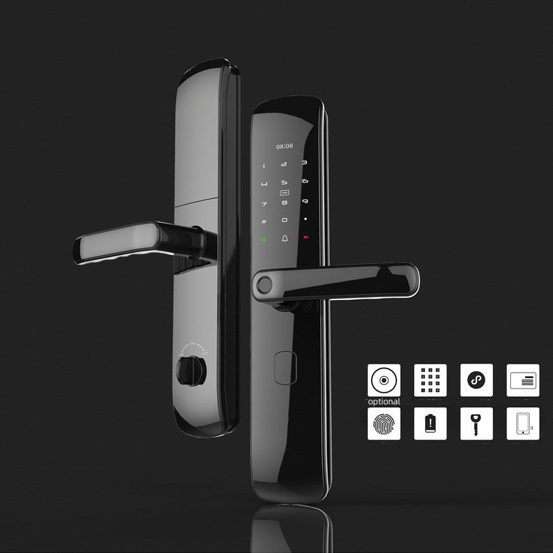 One-stop Service Tuya Smart Door Lock Finger Print WIFI IMD Touch Screen Door Lock With Password