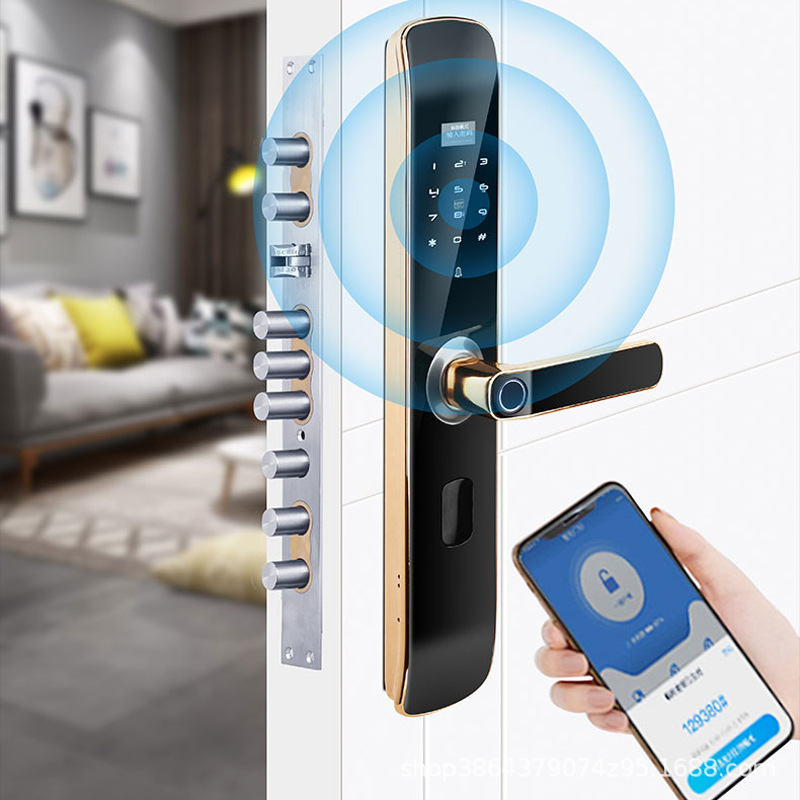 One-stop Service Tuya Smart Door Lock Finger Print WIFI IMD Touch Screen Door Lock With Password