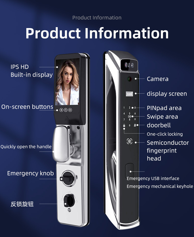 Suoyun Top Sale Door Lock Transmission Information Cat Eye Digital Electric Locks For Automatic Doors