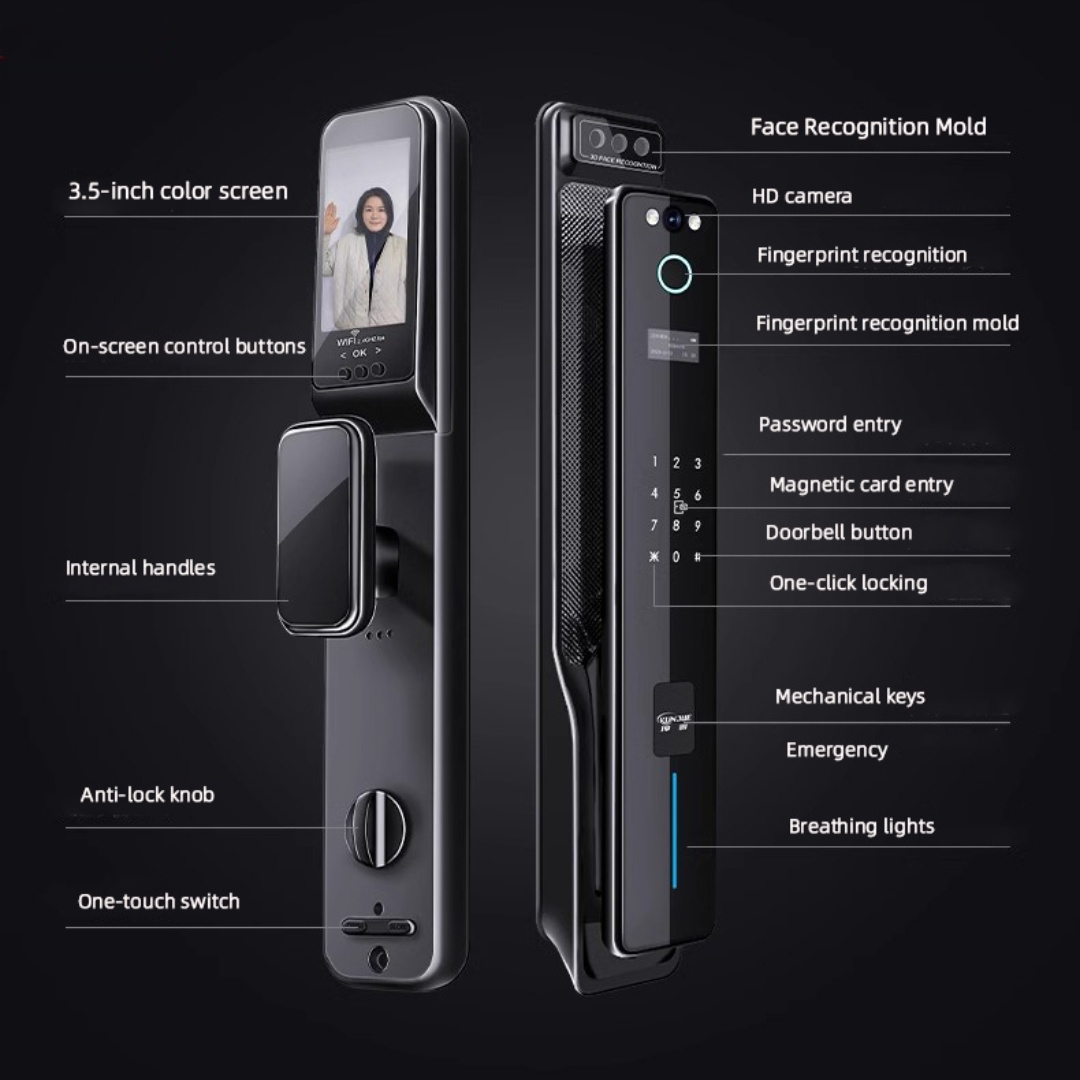 One-stop Solution Wireless Digital Password Temporary Fingerprint Smart Lock Automatic Keyless Door Locks