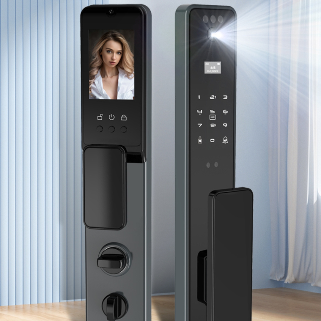 Hot Selling Veise Display Fingerprint Lock Password 3D Card Lock Smart Keyless Entry Door Lock With App