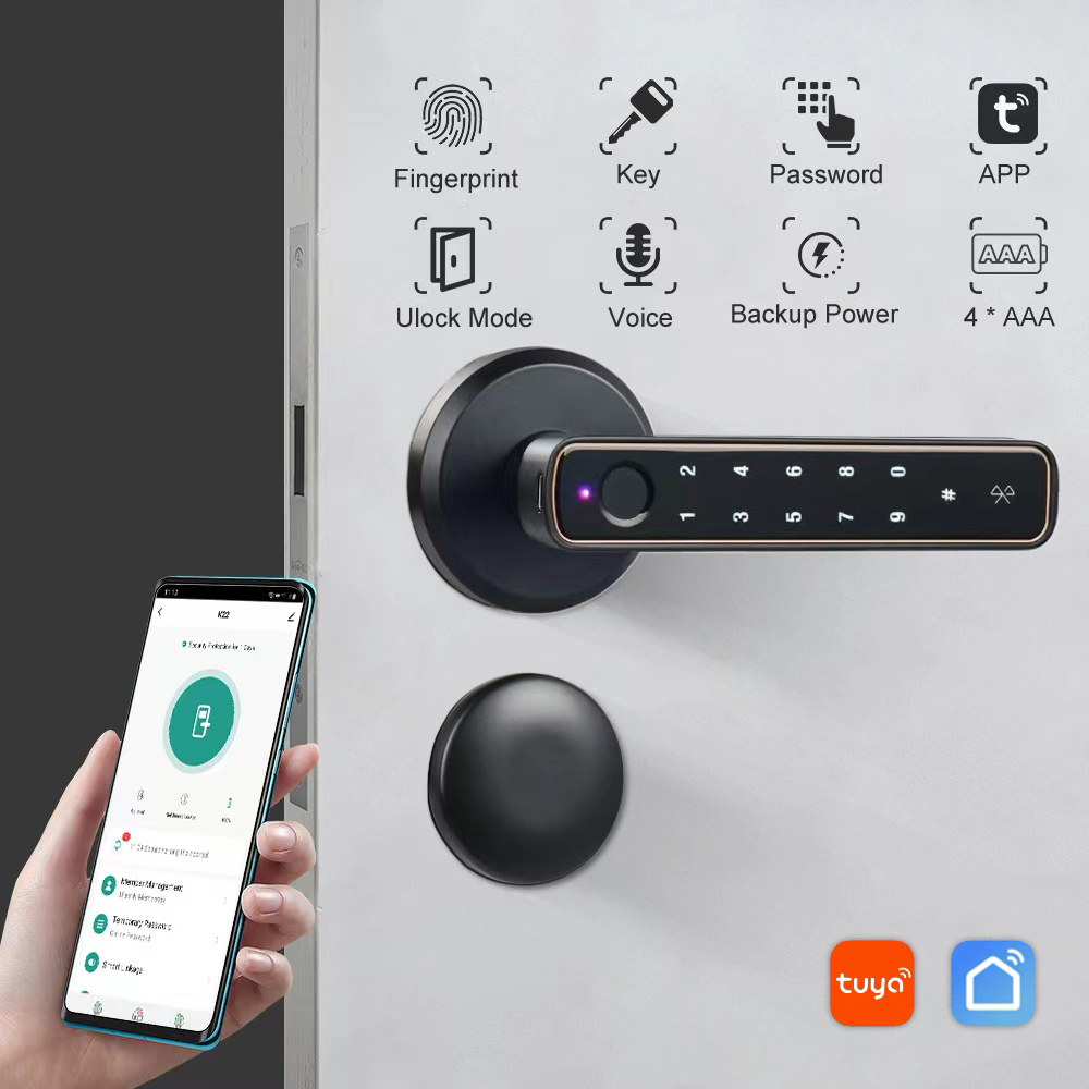 Suoyun 2024 Digital Self Locking Keyless Smart Lock Deadbolt Locks Keypad User Code Door Digital Home Lock