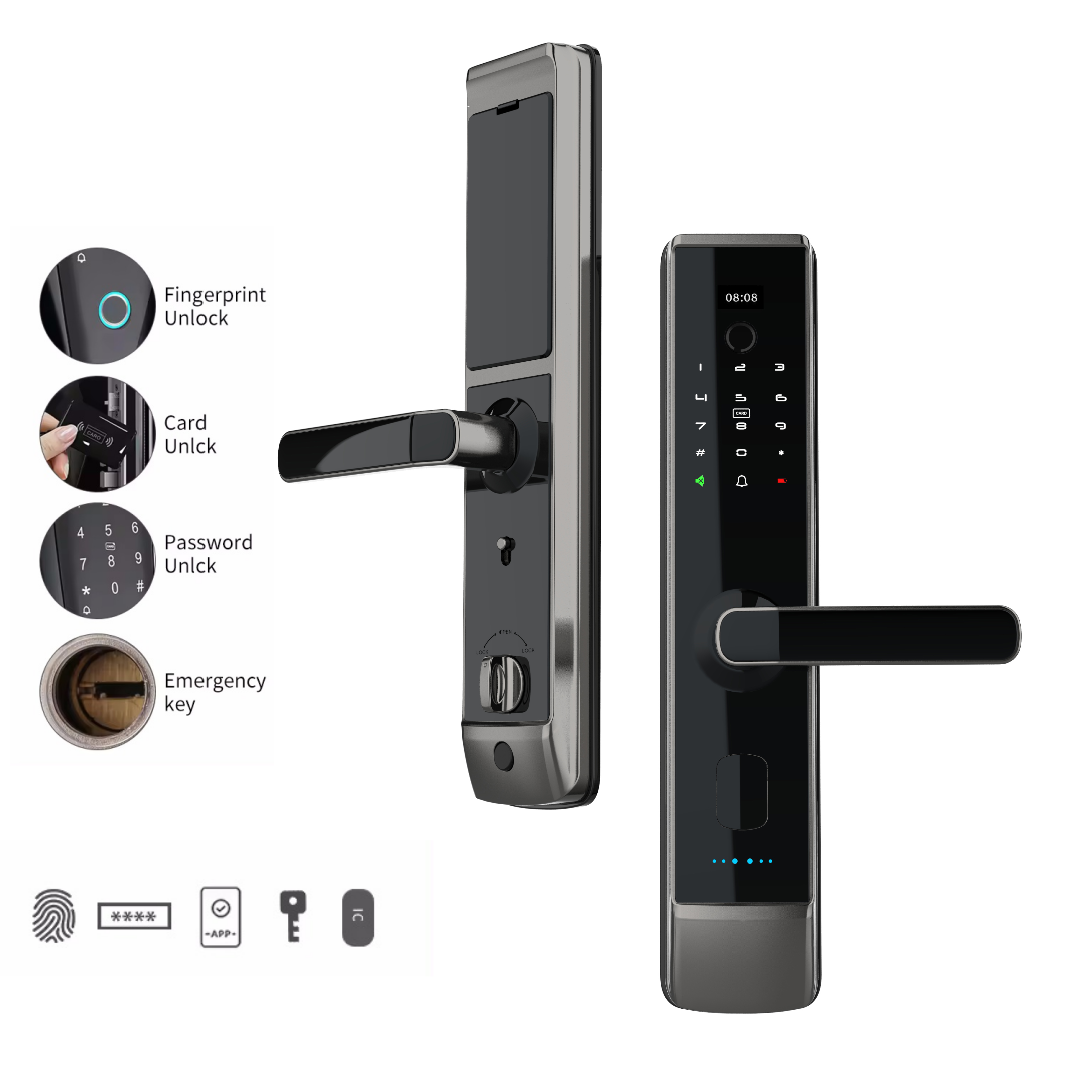 Quality Protection Tuya Wifi Digital Electronic Smart Door Lock Code WeChat Mini Program Smart Lock For Aluminum Door