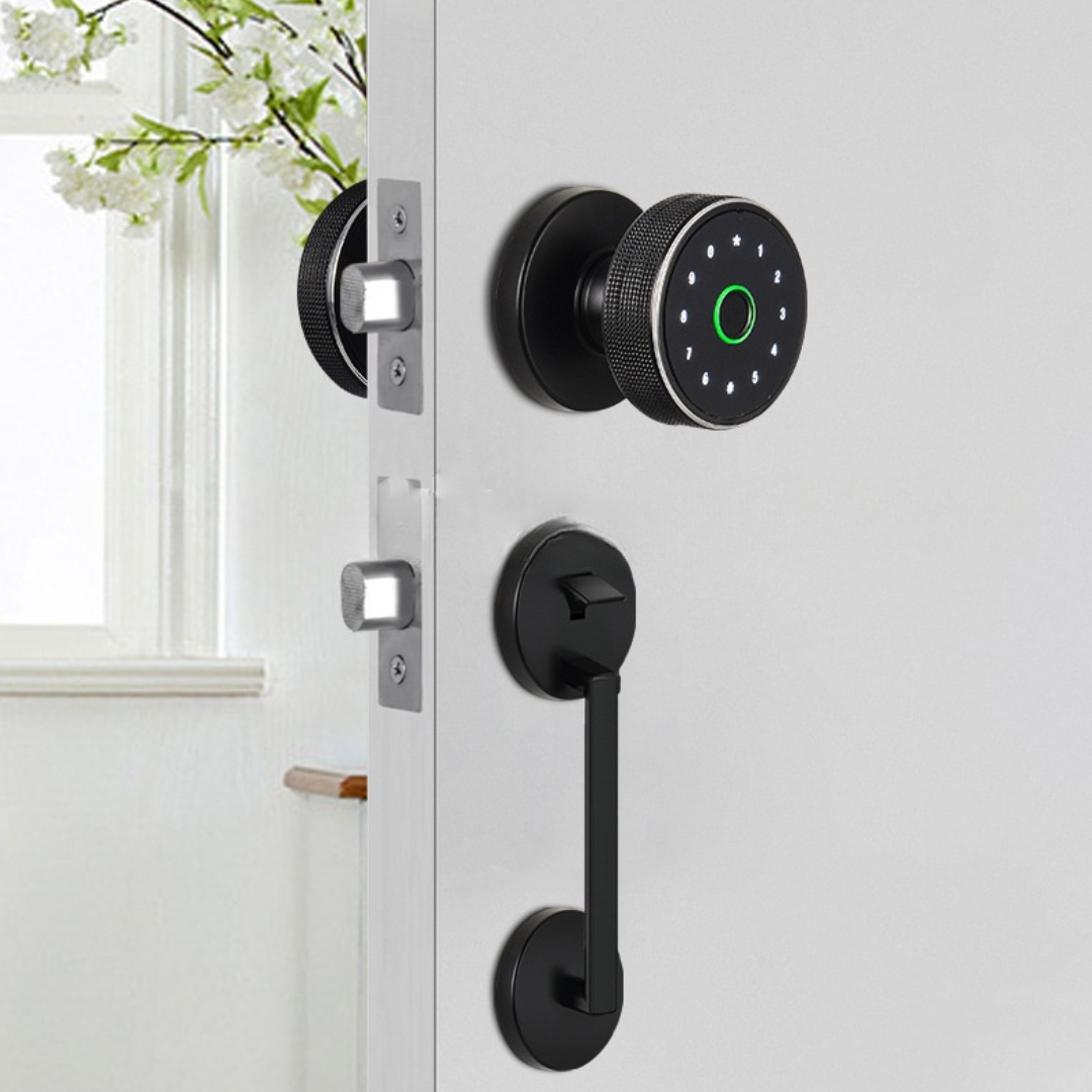 Promotional Price Door Knob and Lock Set Password Smart Fingerprint Door Lock Door Knob with Keypad Keyless