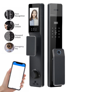 Suoyun Hot Selling Korea Digital Door Lock LED Screen Face Password Interior Face Automatic System Door Locks