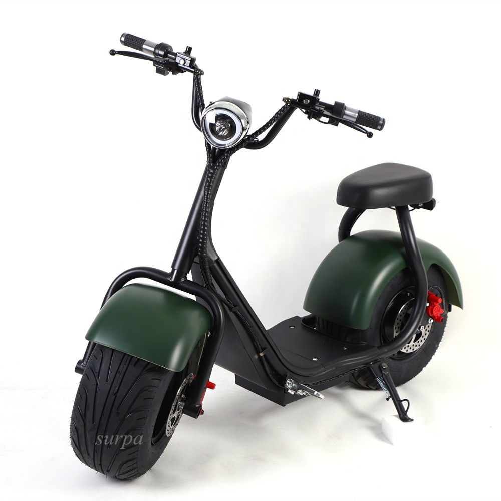 hot selling 1500w 60v lithium battery citycoco Scrooser mini cheap city fat tire electric scooters/vehicle/motorcycle