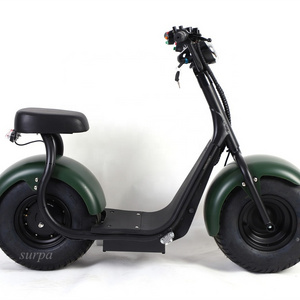 hot selling 1500w 60v lithium battery citycoco Scrooser mini cheap city fat tire electric scooters/vehicle/motorcycle