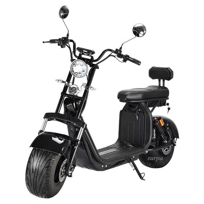 1500w 2000w 60v 12ah/20ah lithium battery fat tire citycoco electric scooters bike/	2 seater fast electric scooter