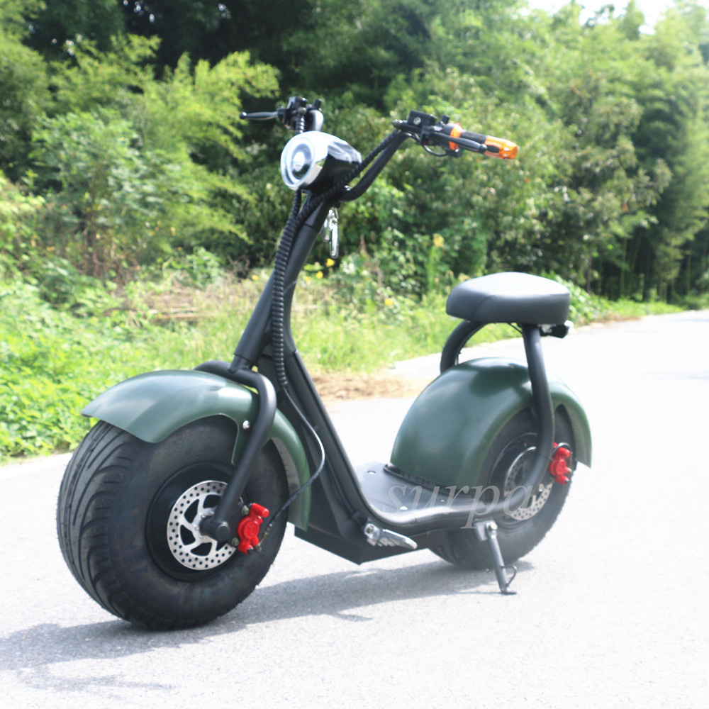 hot selling 1500w 2000w 60v citycoco  fat tire mini tailg electric scooter/e scooter 50kmh