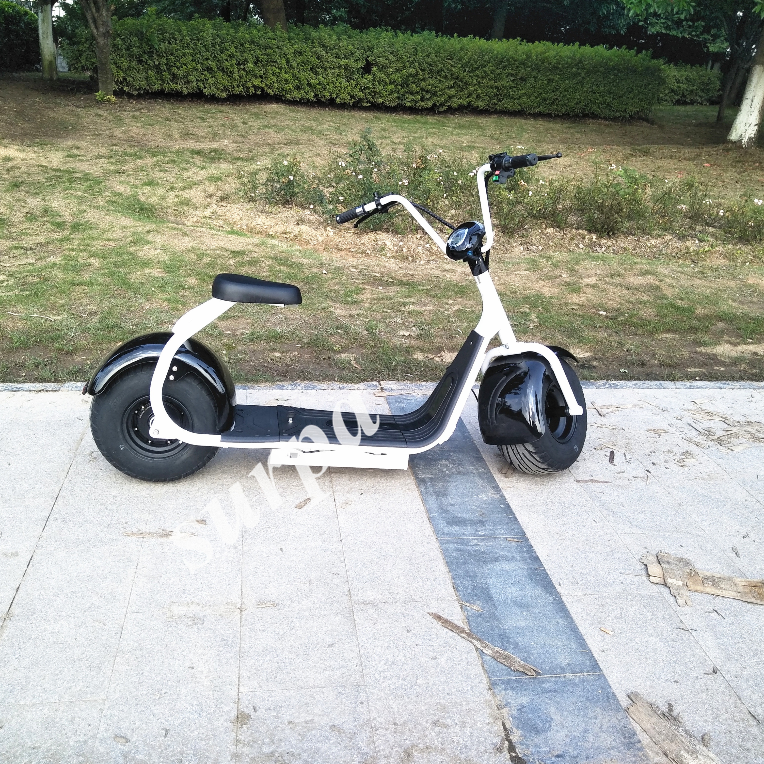 hot selling 1500w 60v lithium battery citycoco Scrooser SEEV cheap city fat tire electric scooter with back mirror