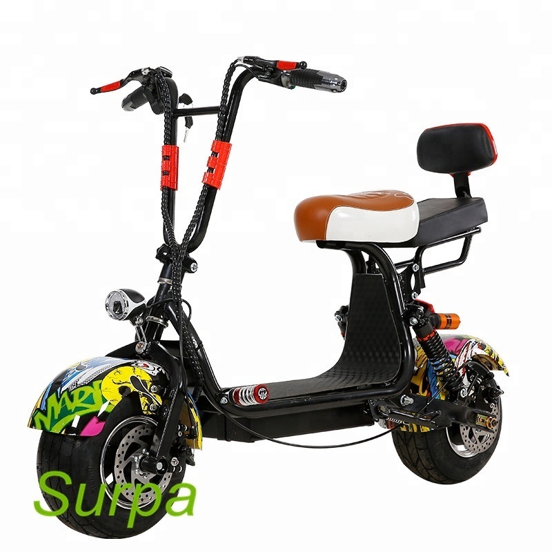 10inch mini kids foldable citycoco electric scooter/cheap e-scooter/ electric fat tire bike