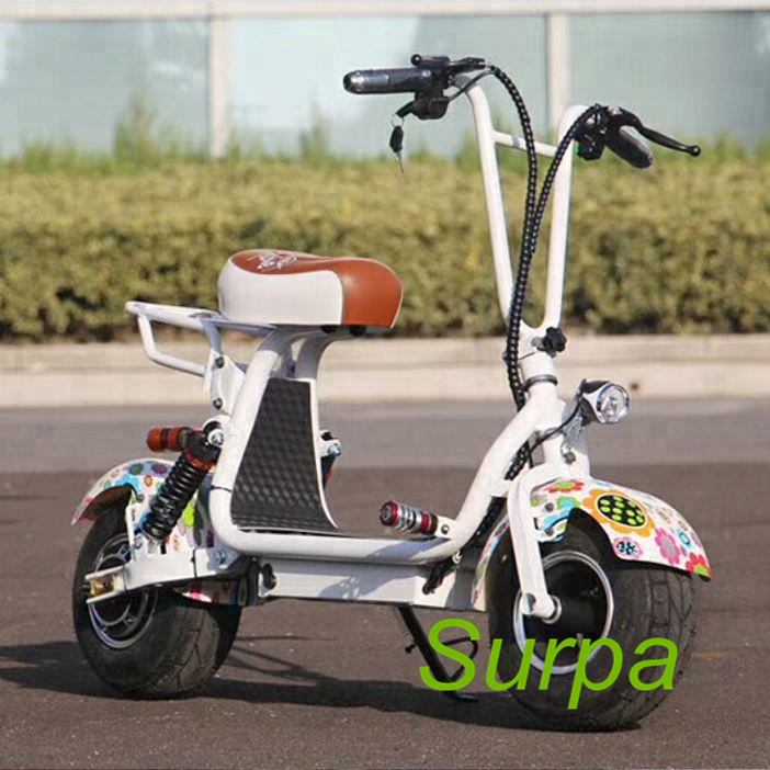 10inch mini kids foldable citycoco electric scooter/cheap e-scooter/ electric fat tire bike