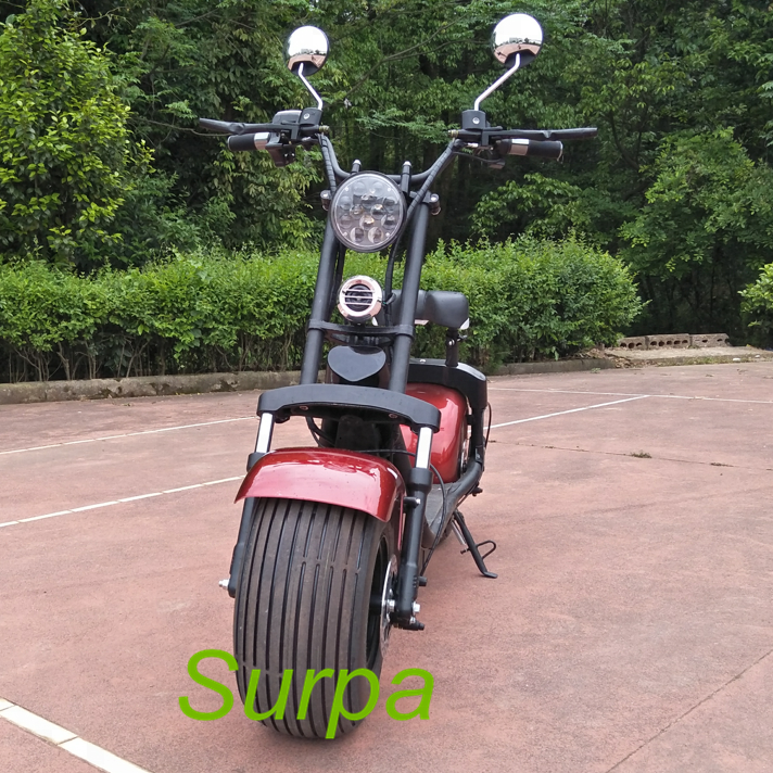 surpa 1000w 1500w 60v 12ah/20ah 18*9.5inch citycoco car/ fat tire evo electric scooter for sale