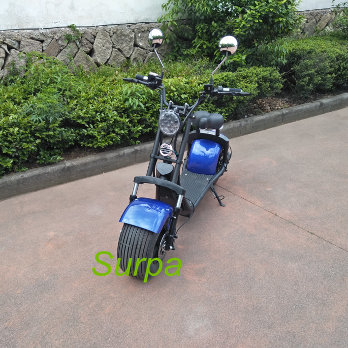 surpa 1000w 1500w 60v 12ah/20ah 18*9.5inch citycoco car/ fat tire evo electric scooter for sale