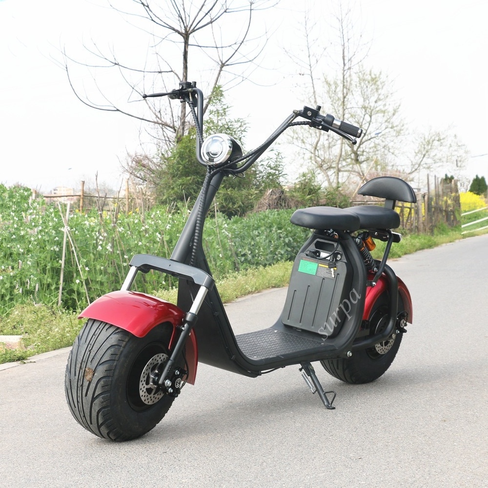 2000w 3000w 60v12ah/20ah lithium battery fat tire citycoco electric scooter with sidecar/electric motors for scooters