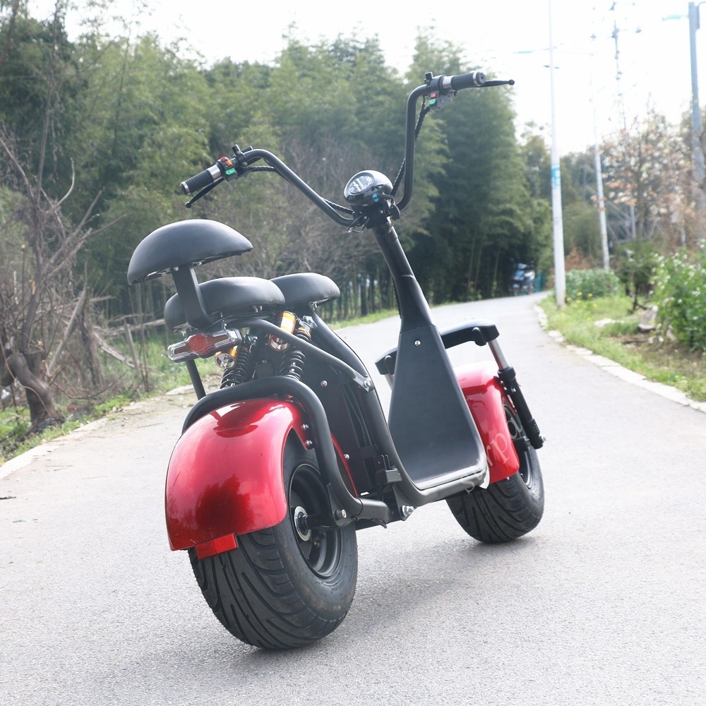 2000w 3000w 60v12ah/20ah lithium battery fat tire citycoco electric scooter with sidecar/electric motors for scooters