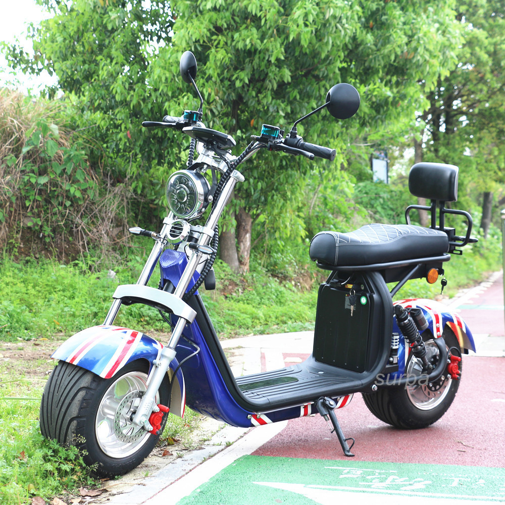 1500w 2000w 60V12ah/20ah/40ah lithium battery  fat tire citycoco eu big seat tailg electric scooter prices