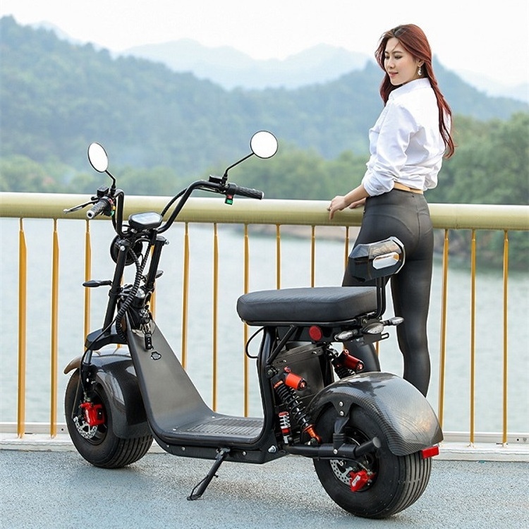 1500w 2000w 3000w 60v12ah/20ah lithium battery cheap citycoco fat tire electric scooter street legal/electric motorcycle