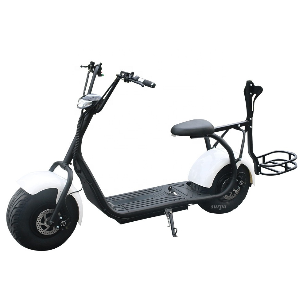 1500w 2000w 60v12ah/20ah lithium battery fat tire citycoco electric golf scooter/big wheel electric scooter