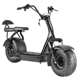 2000w 60v12ah/20ah lithium battery citycoco fat tire two seats moped electric scooter/electric snow scooter