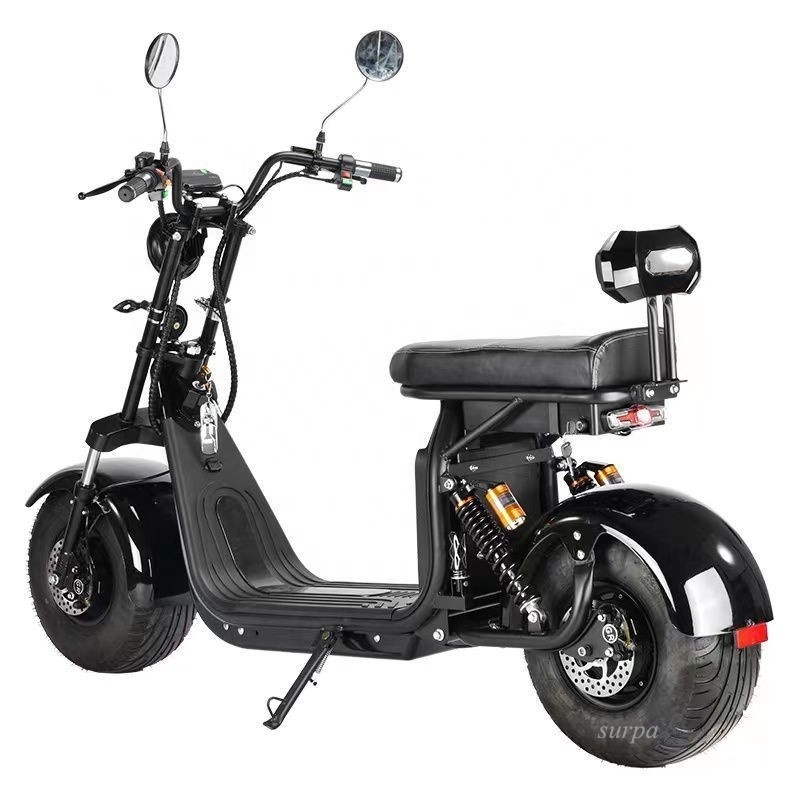 1500w 2000w 60v 12ah/20ah lithium battery fat tire citycoco electric scooters bike/	2 seater fast electric scooter