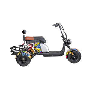 1000w 48v12ah/20ah lithium battery mini citycoco kids fat tire electric scooter adult/recumbent trike/tricycle