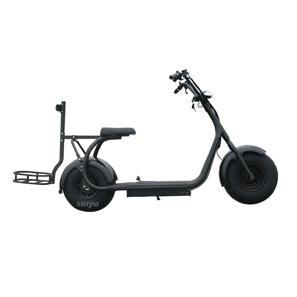 1500w 2000w 60v12ah/20ah lithium battery fat tire citycoco electric golf scooter/big wheel electric scooter