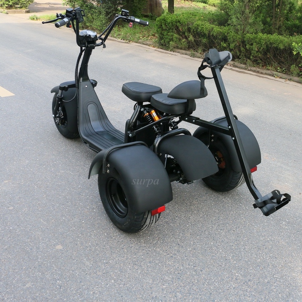 1000w 60v12ah/20ah  2 removable battery three wheel fatboy golf scooter/2000w golf scooter