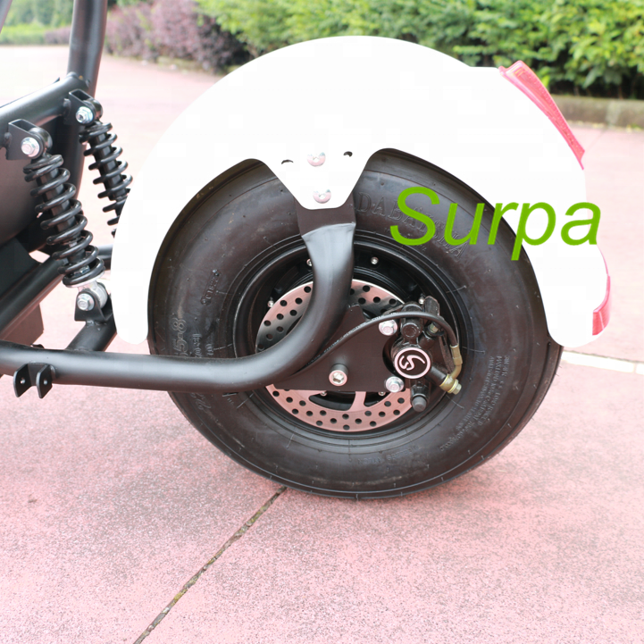 1000w 1500w citycoco front back suspension fat tire self balancing electric scooter/electric motorcycle sidecar