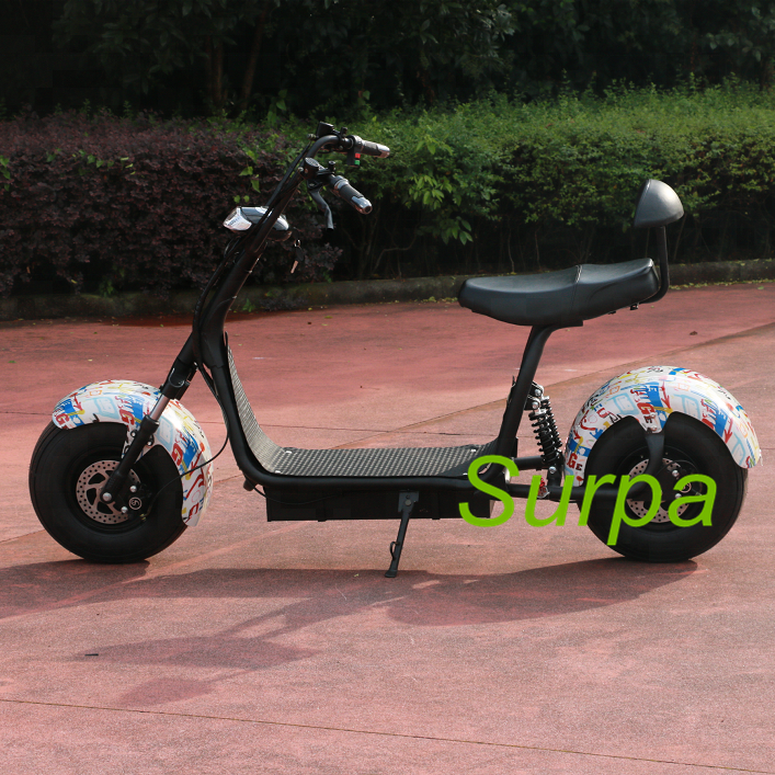 high quality 2000w 1500w  fat tire citycoco e scooter/ electric sports bike motorcycle/pizza delivery box for scooter