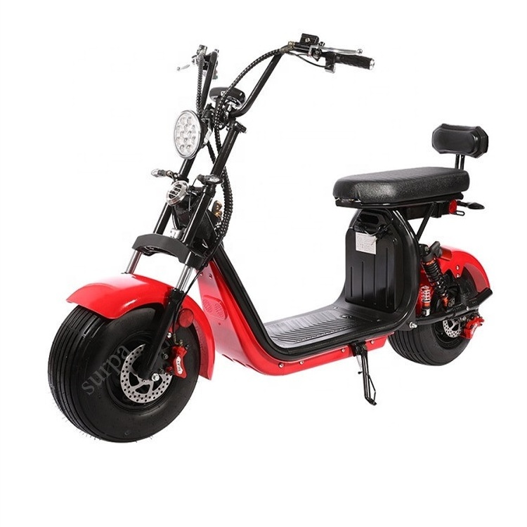 1500w 2000w 3000w 60v12ah/20ah lithium battery cheap citycoco fat tire electric scooter street legal/electric motorcycle