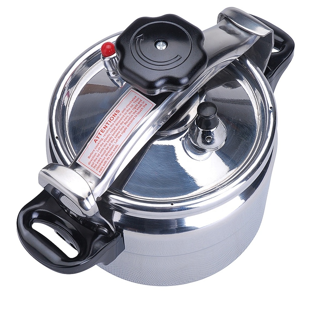 Anti-explosion 3L Aluminium Alloy Pressure Cooker Mirror Polished Surface and Matte Polished Inside for home kitchen