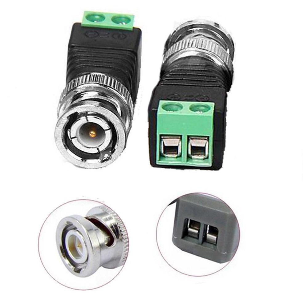 BNC Male/Female DC 12V Cable Connectors