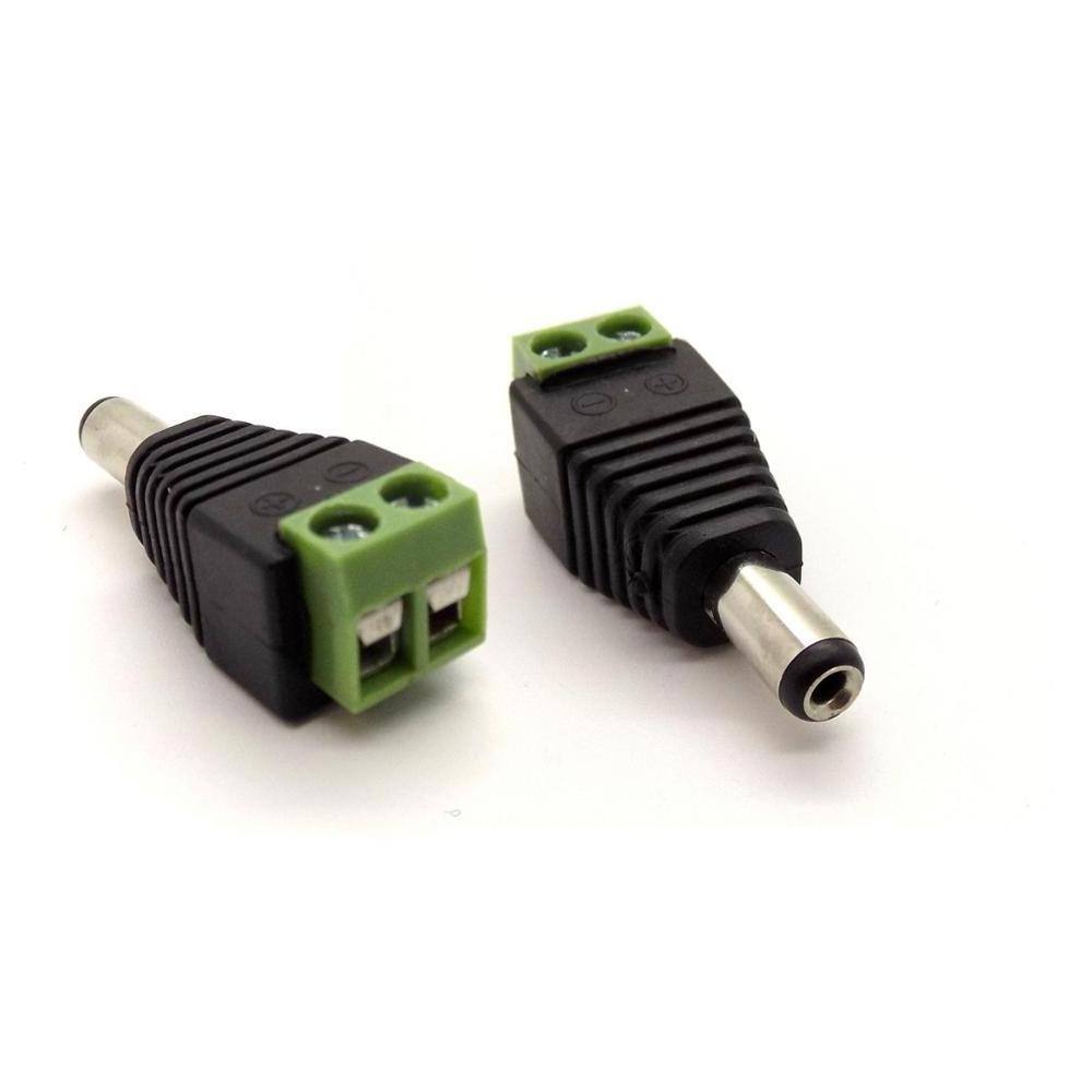 BNC Male/Female DC 12V Cable Connectors