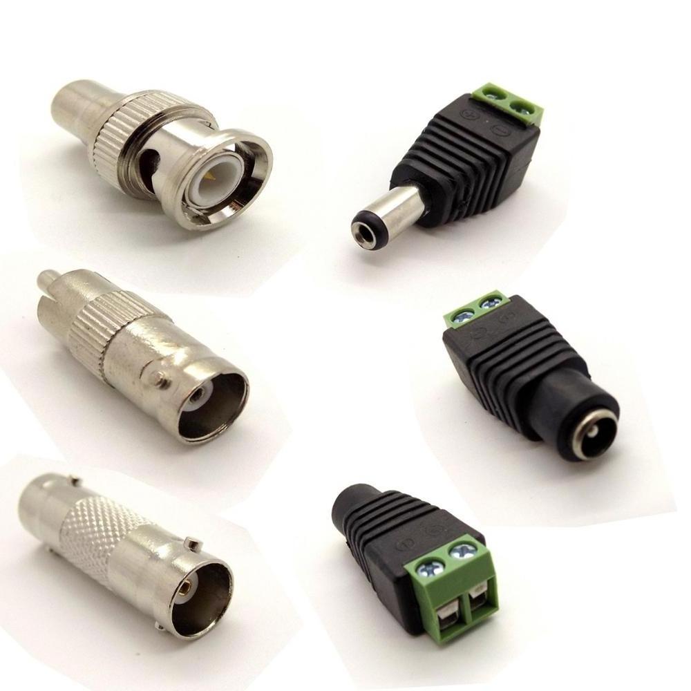 BNC Male/Female DC 12V Cable Connectors