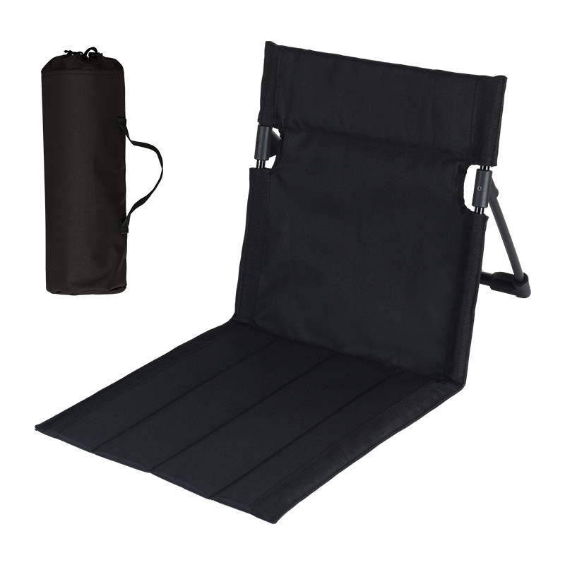 Hot Sale Outdoor Aluminum Alloy Bracket Folding Beach Mat Portable Recliner Cushion Camping Chair