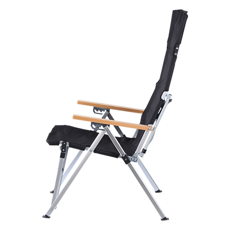 Outdoor Portable Adjustable Long Back 4-speed Lightweight Aluminum Alloy Folding Relaxing Camping Chair