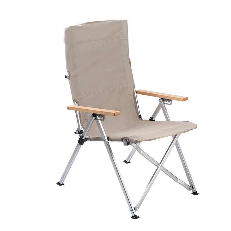 Manufacturer OEM Portable Aluminum Frame 4 Gears Adjustable Folding Beach Chair Customized