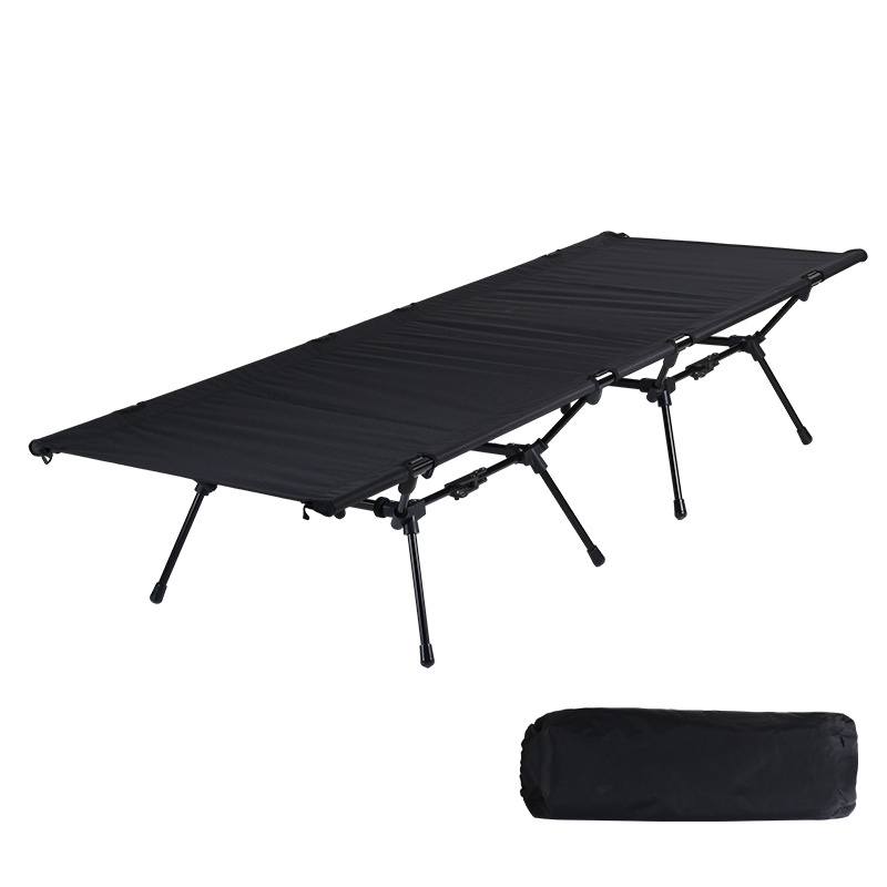 Hot Sale Upgraded Portable Steel Compact Ultralight Folding Sleeping Camping Cot Bed For Outdoor Travel Beach