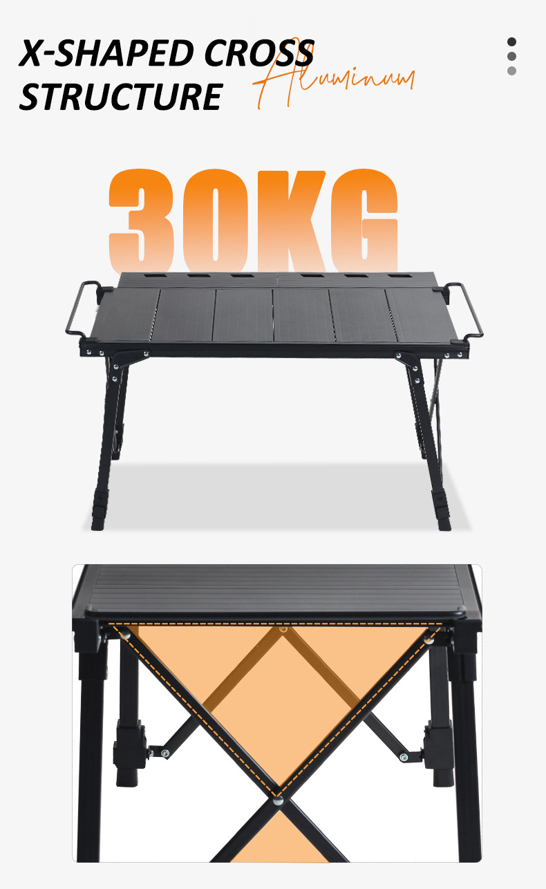 New Design Outdoor Picnic Multifunctional IGT Extended Combination Lightweight Camping Table For Picnic BBQ