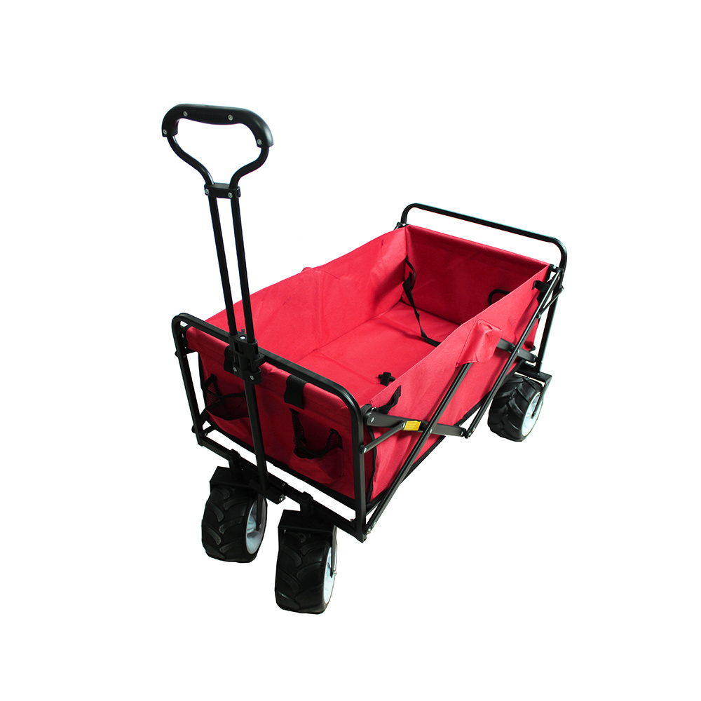 Manufacturer Custom Portable Garden Folding Outdoor Beach Cart Carry Mini Small Pull Camping Wagon For Picnic