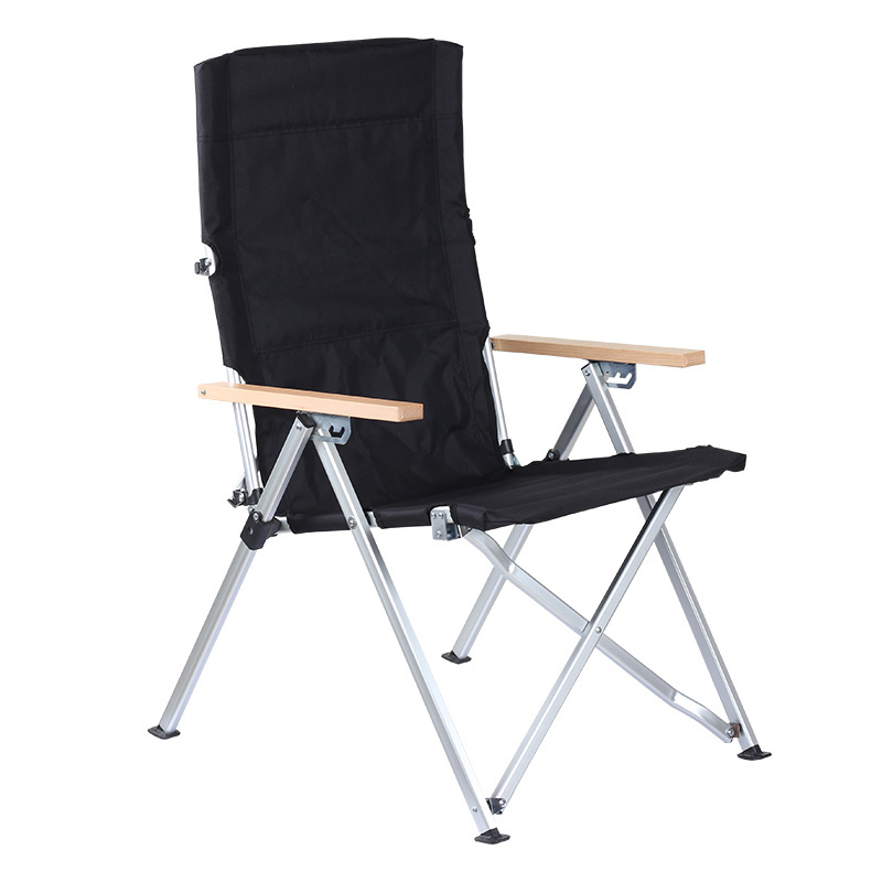 Wholesale OEM Folding Adjustable High Back Aluminum Frame Deck Chair Camping Beach Chair customized