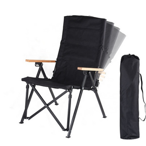 Custom Outdoor Leisure Relax Foldable Backpack Beach Fishing Camping Adjustable Backrest Chairs