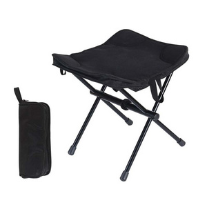 Hot Selling Outdoor Ultralight Portable Compact Foot Rest Foldable Small Camping Stool Chair With Zipper Handbag