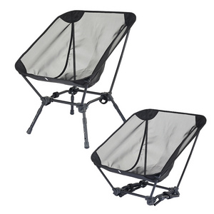 Wholesale Outdoor Mesh Fabric Lightweight Adjustable Portable Folding Beach Moon Chair For Camping Picnic