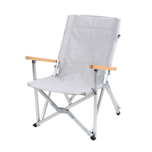 Outdoor Backrest Portable Lightweight Aluminum Fishing Floor Leisure Picnic Recliner Chair Camping Seat