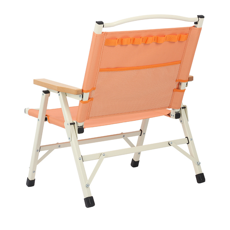 Custom Logo Outdoor Furniture Portable Lightweight Aluminium Folding Camping Kermit Chair For Beach Travel Picnic