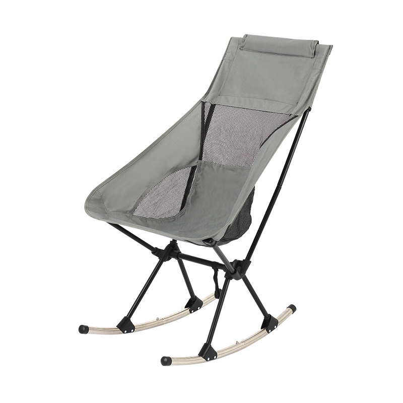 Wholesale Outdoor Portable Aluminum Ultralight High Back Folding Lawn Chairs Beach Camping Rocking Chair