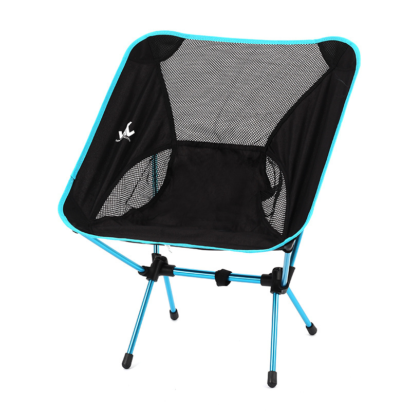 1 pc Ultralight Collapsable Portable Aluminum Fishing Folding Moon Camping Backpacking Chair With Carry Bag